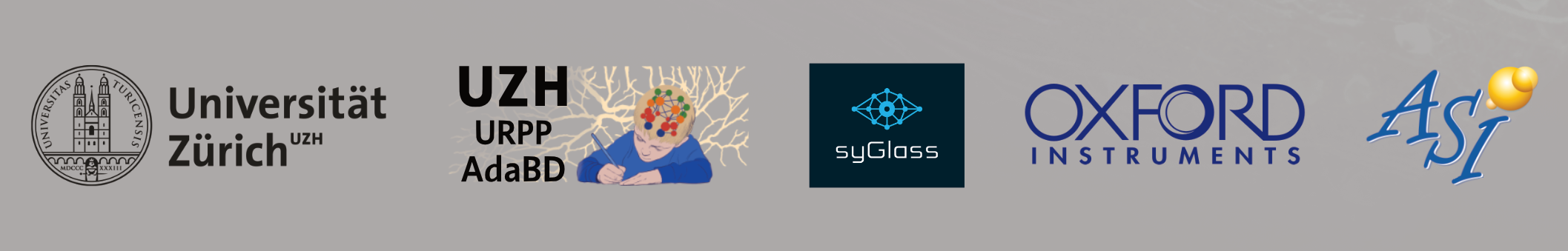 Sponsors: Universität Zürich, URPP AdaBD, SyGlass, Oxford Instruments, ASI